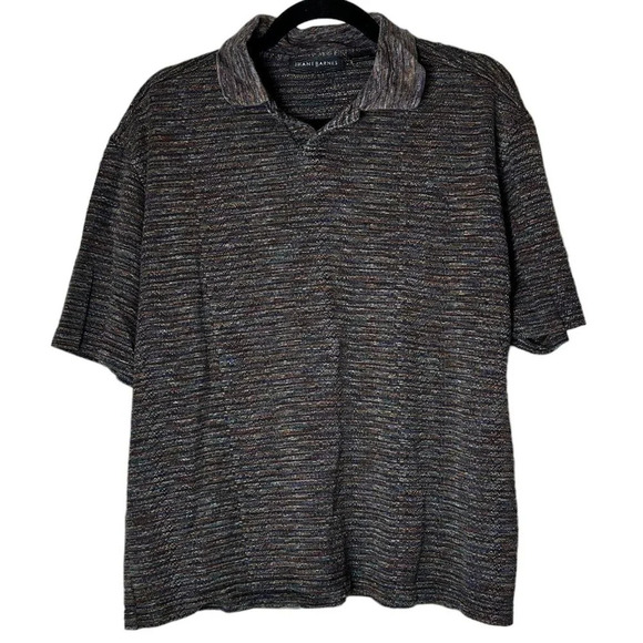 VTG JHANE BARNES Multi-Colored Striped Polo Collared Shirt - Medium - Picture 1 of 8